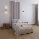 WALL FURNITURE PANELING® Beds 240, Cama de diseño con Cabecera 30 de tapicería de Calidad Superior + Base de cama Reforzado con angulos de Acero + Somier de Alta Resistencia 